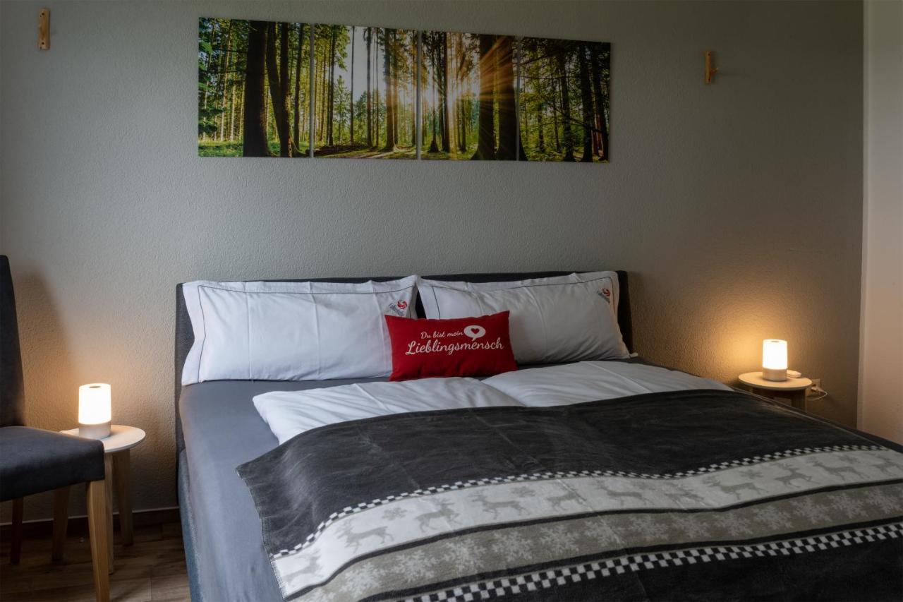 Ferienwohnung Fuchsbau Im Eg Des Ferienhauses Falkenhoehe Oberweißbach Eksteriør bilde