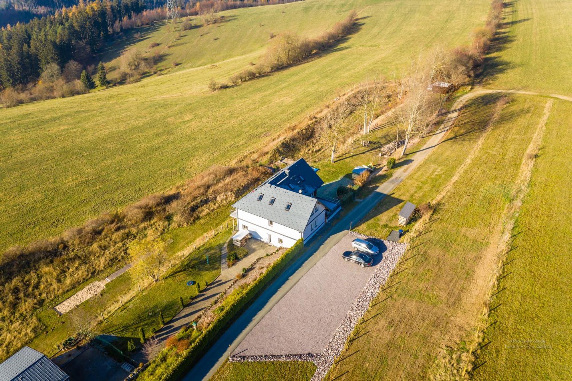 Ferienwohnung Fuchsbau Im Eg Des Ferienhauses Falkenhoehe Oberweißbach Eksteriør bilde